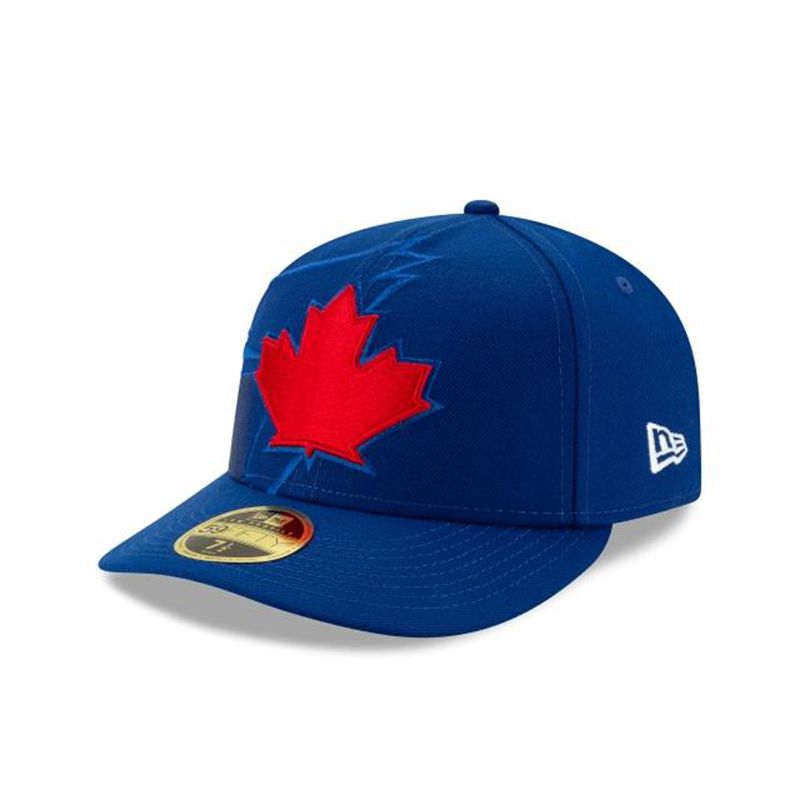 MLB Toronto Blue Jays Logo Elements Low Profile 59Fifty Fitted (TBT1689) - Blue New Era Caps